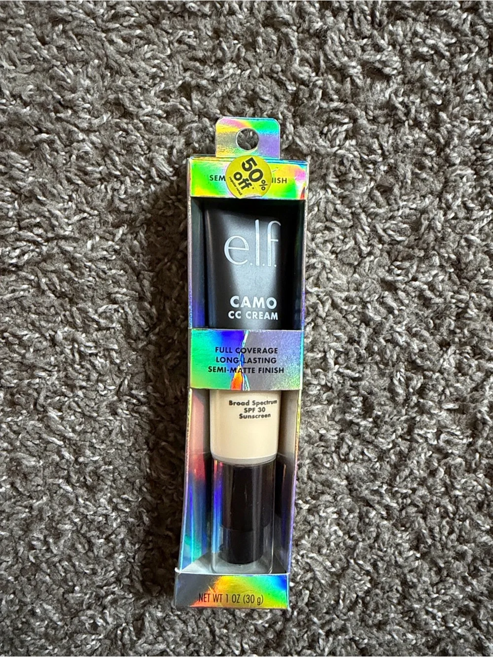 E.L,F Cano CC Cream Full Coverage Long Lasting Semi MatteFinish Fair 100 W